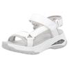 Trekkingsandale RIEKER SPORT "Byron Bay vegan", Damen, Gr. 40, weiß, Lederimitat, Textil, casual, Schuhe, Outdoorsandale, Sommerschuh, Klettschuh mit RiekerAir Dämpfung