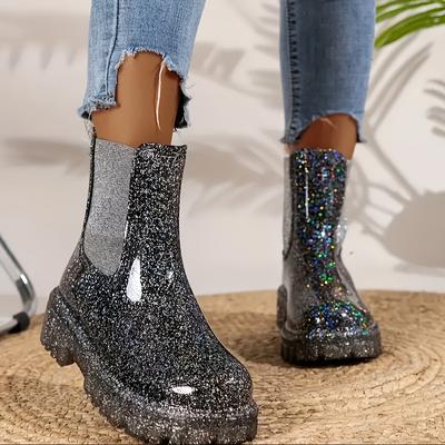 TEMU Women's Outdoor Rain Boots Fashion Boots Image