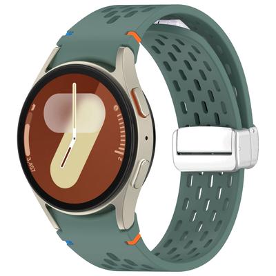 TEMU Silicone Watch Band Watch 7/4/5/6, Breathable Mesh Strap, Wristband With Car Thread Design Image