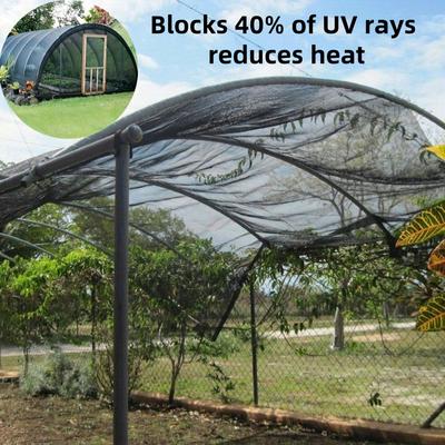 TEMU 40% Shade Cloth With 20 Tie Straps, Sunblock Mesh Tarp For Garden, Greenhouse, Patio, And Plant Protection Image