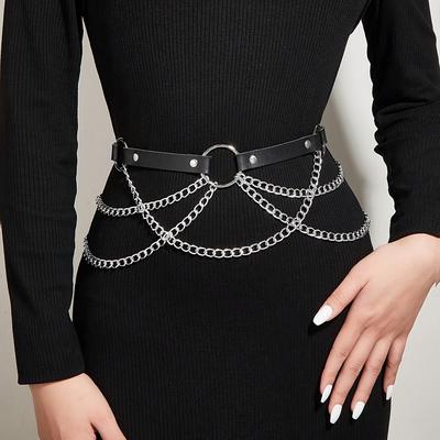 TEMU 1 Dark Style Sexy Chain Belt Suitable For Image