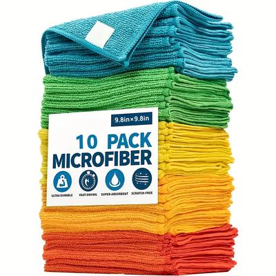 TEMU Microfiber Towels - Microfiber Car Wash Towel - Gray, , For Glass Cleaning & Detailing - Car Enthusiasts & Detailers - A -free Shine - Effortless Shine, ! Image