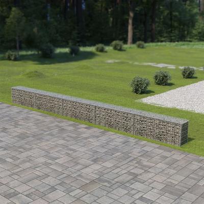 TEMU Gabion Wall With Covers Galvanised Steel 600x30x50 Cm Image