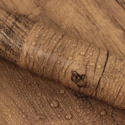 TEMU Waterproof Vinyl For Kitchen Self-adhesive Wood Grain Wallpaper - & Remove For Kitchen Countertops And Furniture Makeover, Masonry And Image