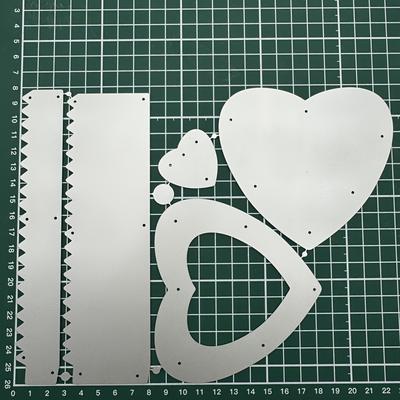 TEMU 2025 New Arrival Heart-shaped Gift Box Metal Cutting Dies For Diy Scrapbooking Card Making Stencils Photo Albums Image