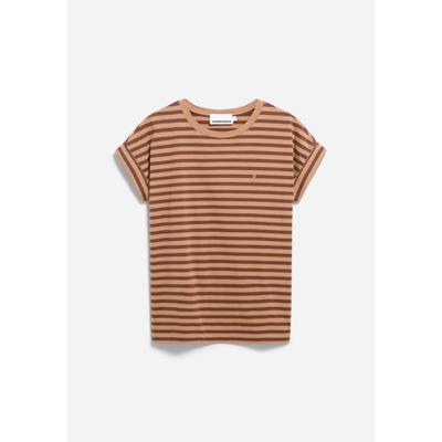 IDAARA STRIPES - Frauen Loose Fit T-Shirt - mehrfarbig (Größe: S) Image