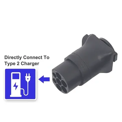 Evse adapter tragbar 16a 220v Typ 2 Stecker/Buchse Stecker an schuko Buchse ev Lade adapter für ev Image