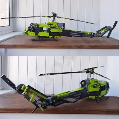 MOC- 108413 42115 Glocke UH-1 Hubschrauber Kämpfer Bausteine 2030 PCS Kinder Bausteine Spielzeug Image