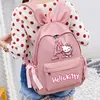 Hello Kitty Buchstaben-Rucksack, 26 Alphabet, niedlicher Cartoon-Kaninchenohr-Schulranzen, rosa