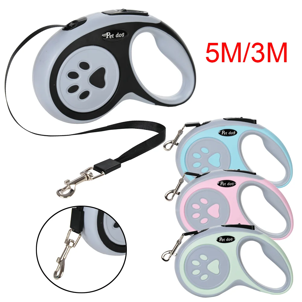 3 m 5 m Hundeleine für kleine, mittelgroße und große Hunde, Haustier, automatisch einziehbare Leine, starkes Nylon-Traktionsseil, Chihuahua, Labrador-Zubehör