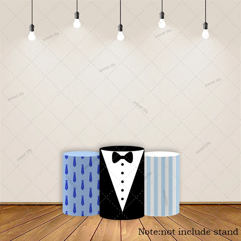 Zylinderabdeckungen für Jungen, Geburtstagsparty, Schleife, Boss, blau, Babyparty, Kinder, Vater, Festa, Partys, Dekoration