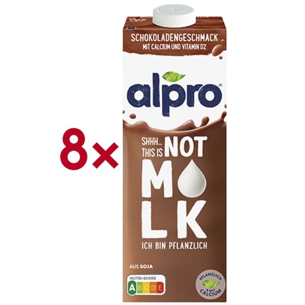 alpro 8er-Pack Sojadrink »This Is Not Milk Schoko« 1 Liter Image