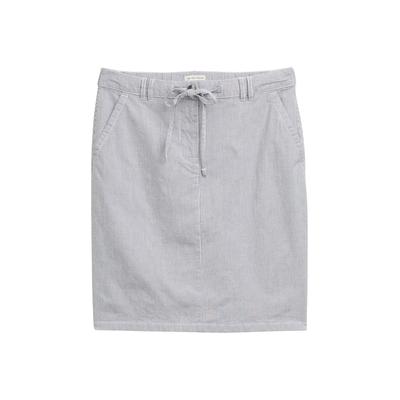 TOM TAILOR Damen Chino Rock mit Kordelzug, blau, Gemustert, Gr. 38 Image
