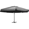 Helloshop26 - Ombrellone da esterno con palo in alluminio 600 cm antracite