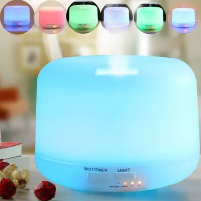 500ml Essential Oil Diffuser Cool Mist maker Air Humidifier for Home bedroom Ultrasonic Aromatherapy