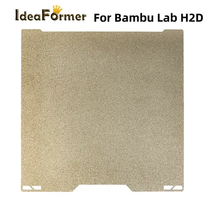 For Bambu Lab H2d Build Plate Double Sided Textured PEI Plate Spring Steel Sheet Bambulab H2d Parts Heat Bed 3D Printer Patrs