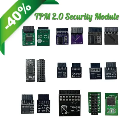 Upgrade TPM 2.0 Security Module Chip MSI SPI LPC Supports Multi-brand Motherboards 12 14 18 20 Pins