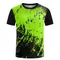 Abbigliamento da ping pong ad asciugatura rapida T-shirt da uomo Abbigliamento da uomo stampato in