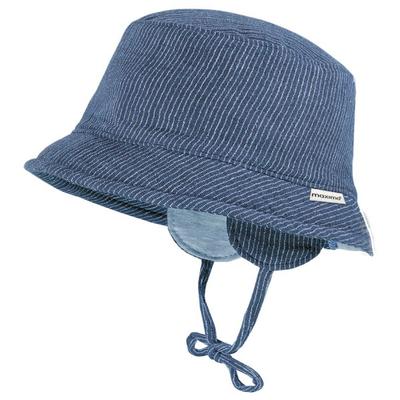 maximo - Baby's Hütchen Musselin Band Ohrenkl. Futter - Hut Gr 39 cm blau Image