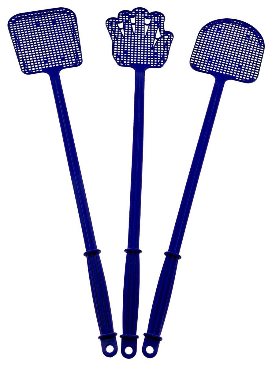 3er Set Fliegenklatsche 49 x 9,5 x 1 cm Fliegenklatsche Fliegenpatscher Fliegenfänger Insektenvernichter Image