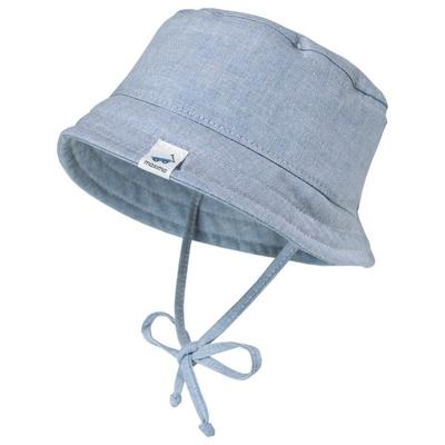 maximo - Kid's Baby Hütchen Futter Bindeband UV 15 - Hut Gr 41 cm grau Image