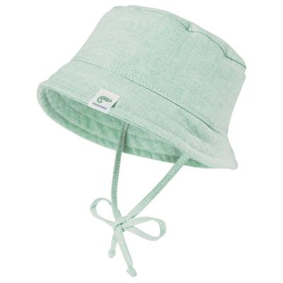 maximo - Kid's Baby Hütchen Futter Bindeband UV 15 - Hut Gr 43 cm grün/grau Image