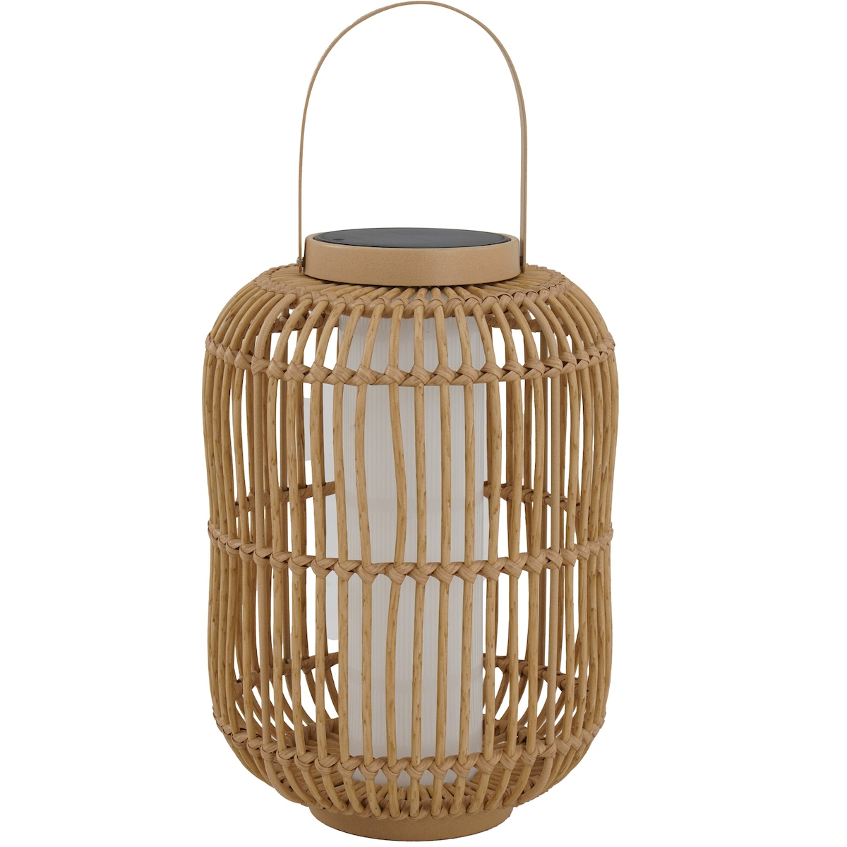 Lumisky Wiederaufladbare Solarlaterne Rattan H40CM Beige Image
