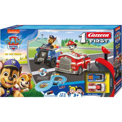 Autorennbahn CARRERA "Carrera First, Paw Patrol - On the Track", bunt, Autorennbahnen, Kinder Image