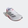 Laufschuh ADIDAS PERFORMANCE "DURAMO SPEED 2", Gr. 40,5, bunt (cloud weiß, silber metallic, lucid rot), Textil, Synthetik, sportlich, Schuhe