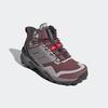 Wanderschuh ADIDAS TERREX "TERREX SKYCHASER MID GORE-TEX", Gr. 39, quiet crimson, preloved fig, grau two, Textil, Synthetik, sportlich, Schuhe