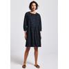 Tunikakleid STREET ONE, Damen, Gr. 44, EURO-Größen, blau (tiefblau), Web, Stoff, Obermaterial: 100% Baumwolle; Unterkleid: 100% Modal, unifarben, casual, comfort fit normal, Rundhals, 3/4-Ärmel Bündchen, Kleider, mit Rundhalsausschnitt