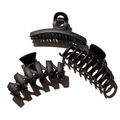 Hairlust - Medium Claw Hair Clips, 3-Pack Haarspangen & -klammern 1 ct Schwarz Damen Image