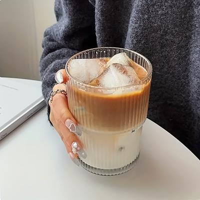 TEMU Coffee Mug With A Spacious Design, Ideal For Iced Americanos And Lattes, Great For Holiday And Birthday Presents, Sturdy Glass Material. Image