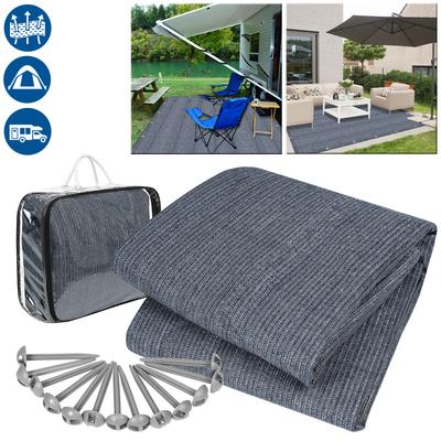 TEMU Awning Carpet Camping Carpet Tent Carpet Tent Base -grey, Carpet For Tent Motorhome Made Of Hdpe, Outdoor Camping Mat With Pegs And Carrying Bag Image
