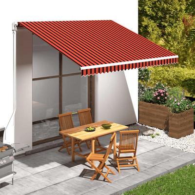 TEMU Awning Covering Canvas Orange & Brown 400x300 Cm, Uv-resistant, Weather-resistant, Water-repellent, -repellent Image