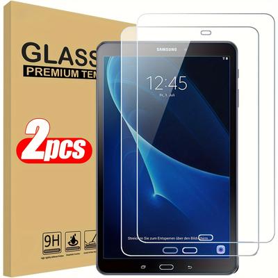 TEMU 2pcs Premium Tempered Glass Screen Protector For .0''/10.1'' (2019/2016) - , Scratch-resistant, 9h Hardness, Compatible With Sm-t290 T295 T515 T580 T585 Tablets Image