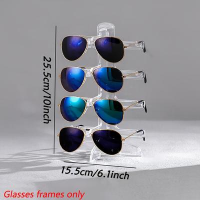TEMU Fashion Glasses Display Rack, Fashion Glasses Showcase, Shopper Shelf For Fashion Glasses And Accessories Image