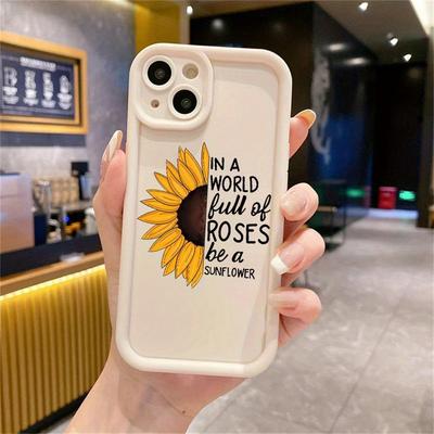 TEMU Sunflower-themed Phone Cover For Iphone Models 12, 13, 14, 15, 16, And . Image
