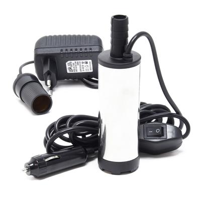 TEMU Wiltec Mini Pump 12-15 L/min 8500 Rpm 12 V, 38 Mm Outlet, For Water And Oil, For Draining Liquid, Dewatering, Pumping Image