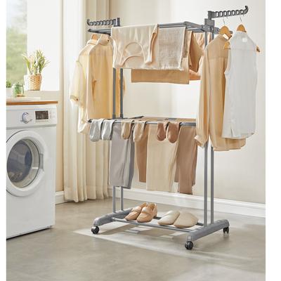 TEMU Laundry Drying Rack, 3-tier Folding Clothes Drying Stand With Wheels, 63.5 X 125.5 X 148 Cm, Easy Assembly, Image