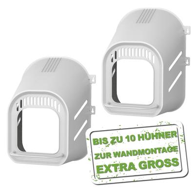 TEMU My Hens Laying Nest Made Of Plastic For Wall Mounting, A Safe Breeding For Your Poultry, 2pcs, For Up To 5 Chickens, . 31l X 41w X 52h Cm Chicken Nest Image