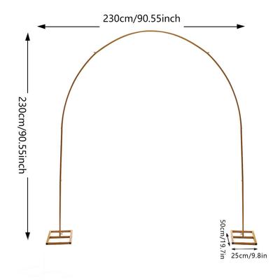 TEMU 1pc Arch Stand With Red & Bows - Iron Backdrop For Weddings, Birthdays, And - Indoor/outdoor Decorative Prop, Wedding Decorations Image