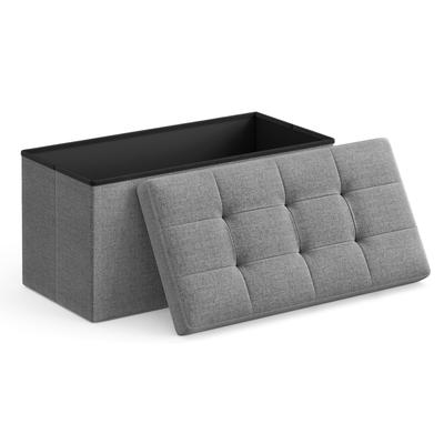TEMU Storage Bench Folding Footstool Ottoman 38 X 76 X 38cm To 300kg For Living Room Bedroom Entryway Image