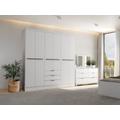 Armadio 6 ante e 3 cassetti L180 cm Bianco - PEROLI
