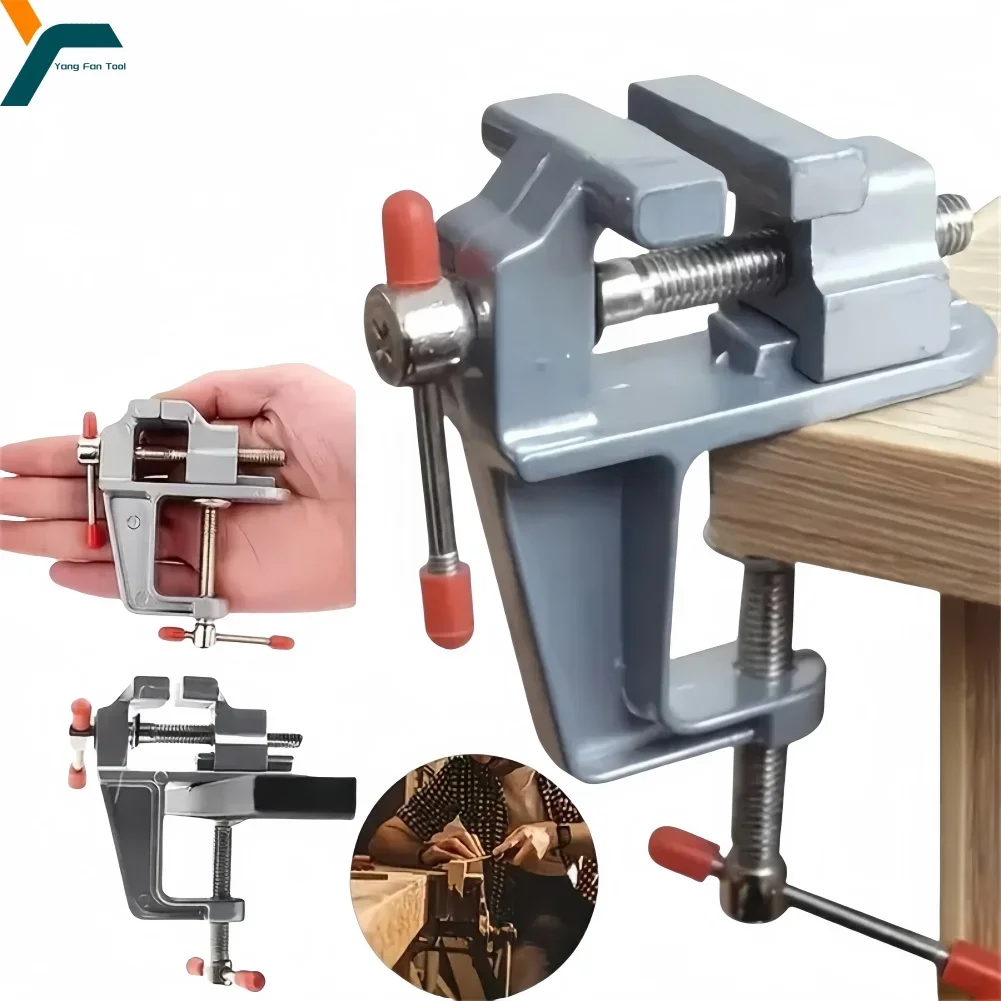 Mini Tisch Klemme Schraubstock Kleine Bank Aluminium Desktop Zange Juwelier Hobby DIY Feste Schraubstock Form Handwerk Reparatur Werkzeug Tragbare Werkbank