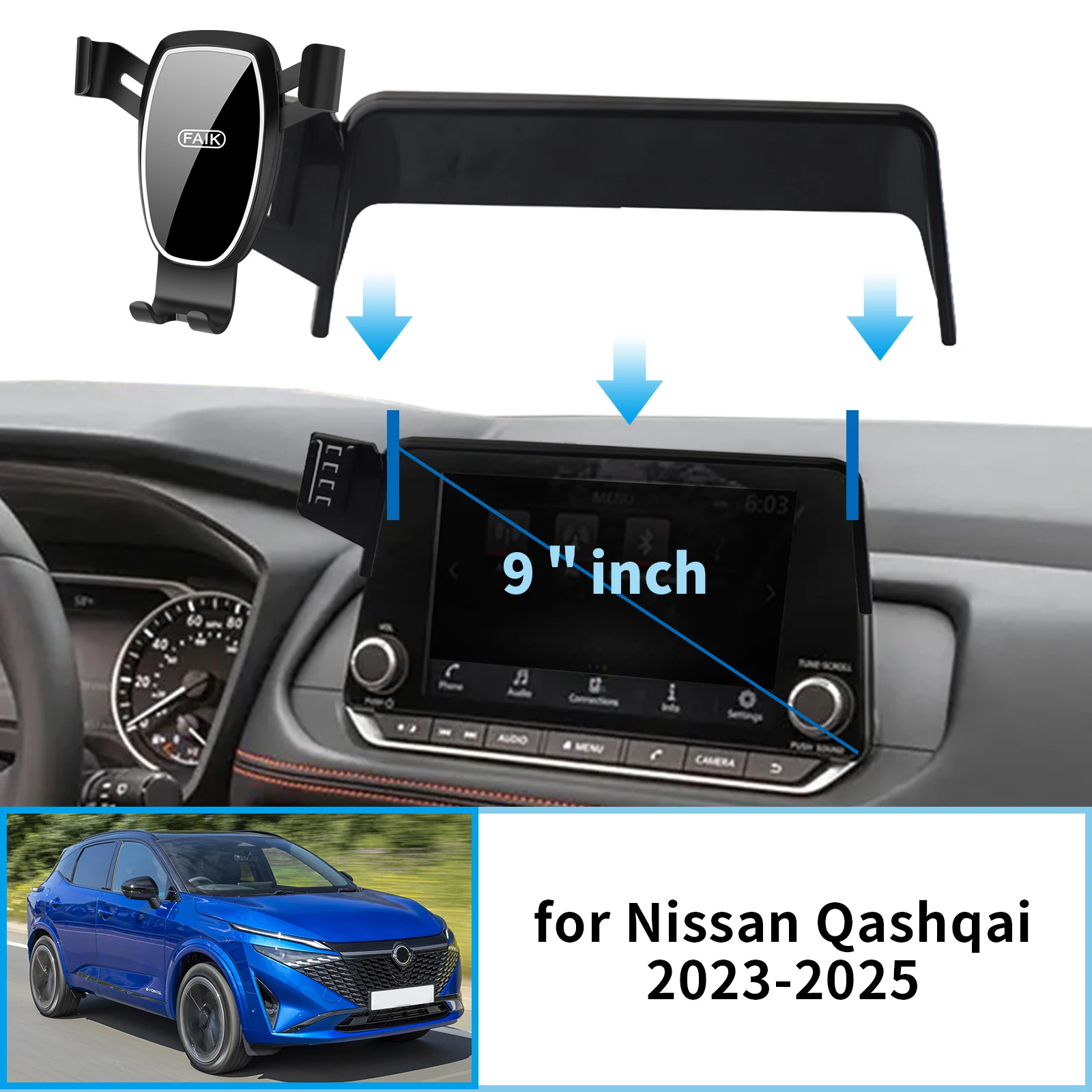 Für Nissan Qashqai 2023 2024 2025, GPS-Halterung, Navigationsständer, Autozubehör Image
