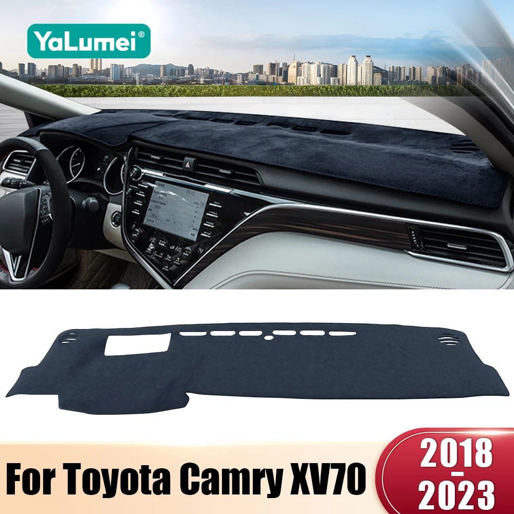 Für Toyota Camry 70 XV70 2018 2019 2020 2021 2022 2023 Hybrid Auto Dashboard Abdeckung Vermeiden Licht Pad Anti-Uv Teppich Nicht-Slip Matten Image