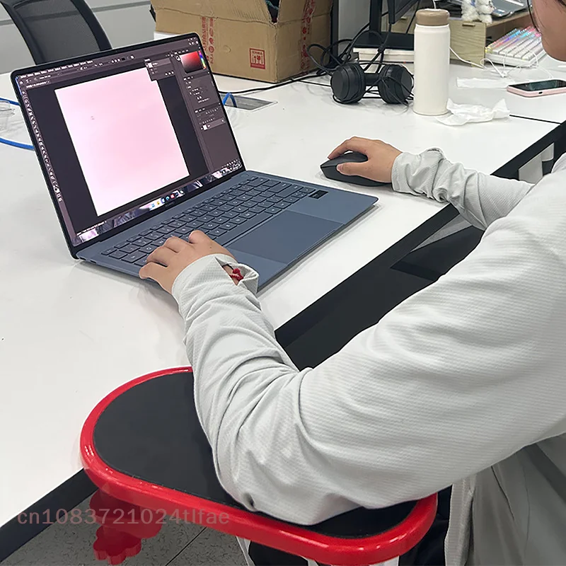 YY30-Computer Armlehne Für Schreibtisch Einstellbare Ergonomische Handgelenk Rest Unterstützung Für Tastatur Armlehne Extender Rotierenden Maus Pad Halter