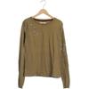 Replay Damen Langarmshirt, Gr. 42, grün, Baumwolle