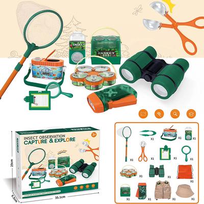 Outdoor Explorer Kit Compass Lightweight Waterproof Camping Toys Catching Set Adventure Toys Birthday Gifts